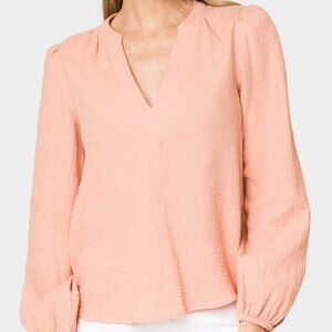 (NWT) Gibson V-Neck Gauze Top - Size XXS
